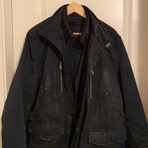 Men's Bugatti coat size 42.  navy in colour